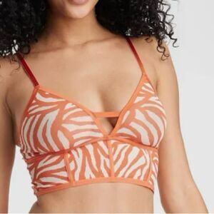 Auden Women's Mesh Longline adjustable strap simple pullover Bralette Size: XS